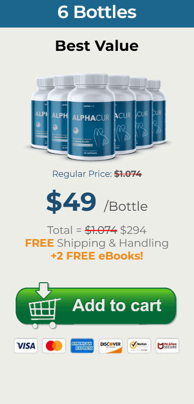 AlphaCur  price 6 bottle